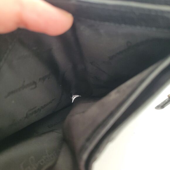 Salvatore Ferragamo Wallet Medium Black Unisex Classic Bifold Buckle Quality - Picture 6 of 15